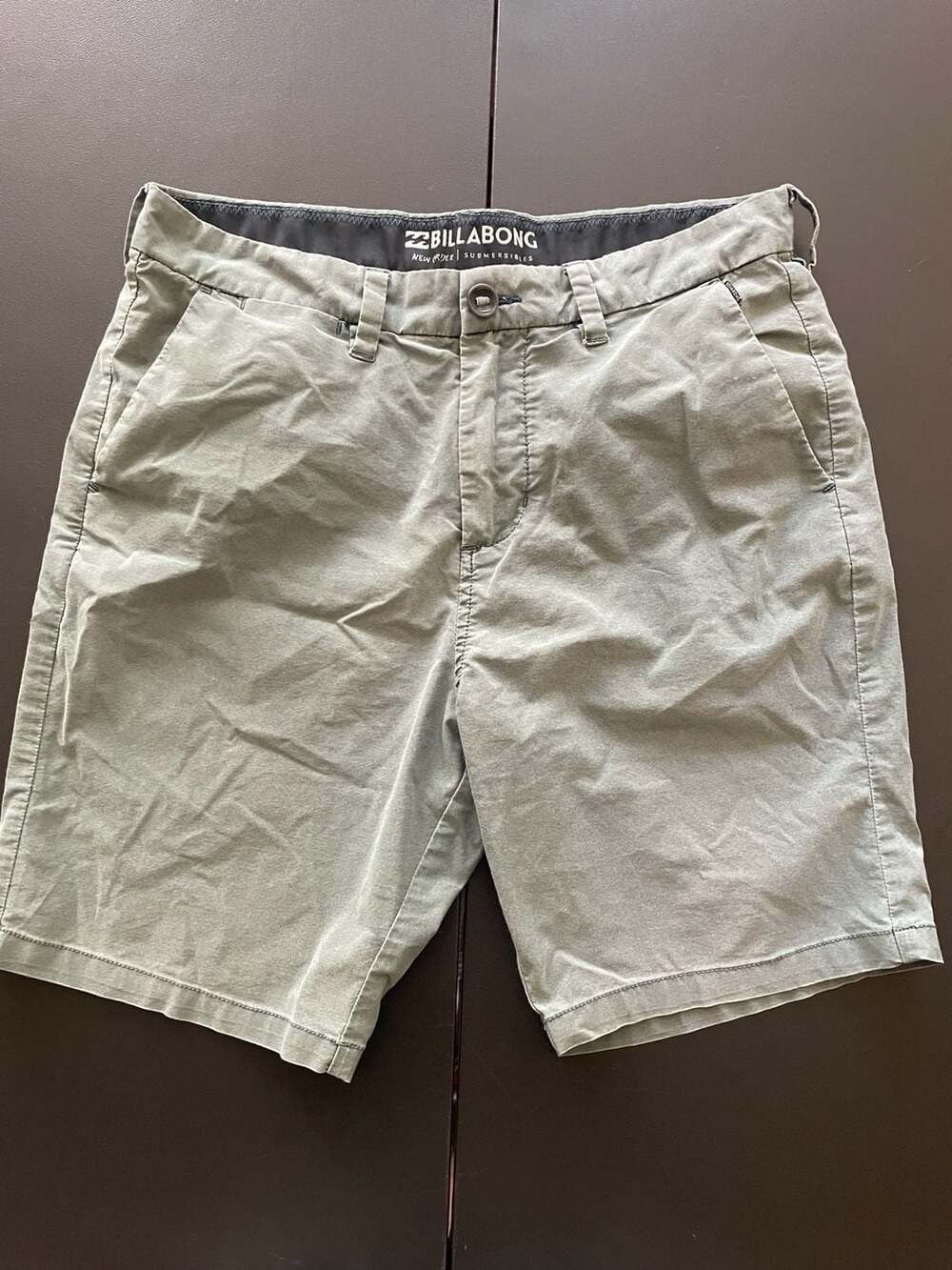Billabong New Order Submersibles Hybrid Shorts Size 31 Green